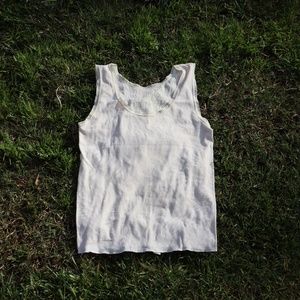 WHITE MINI TANK TOP